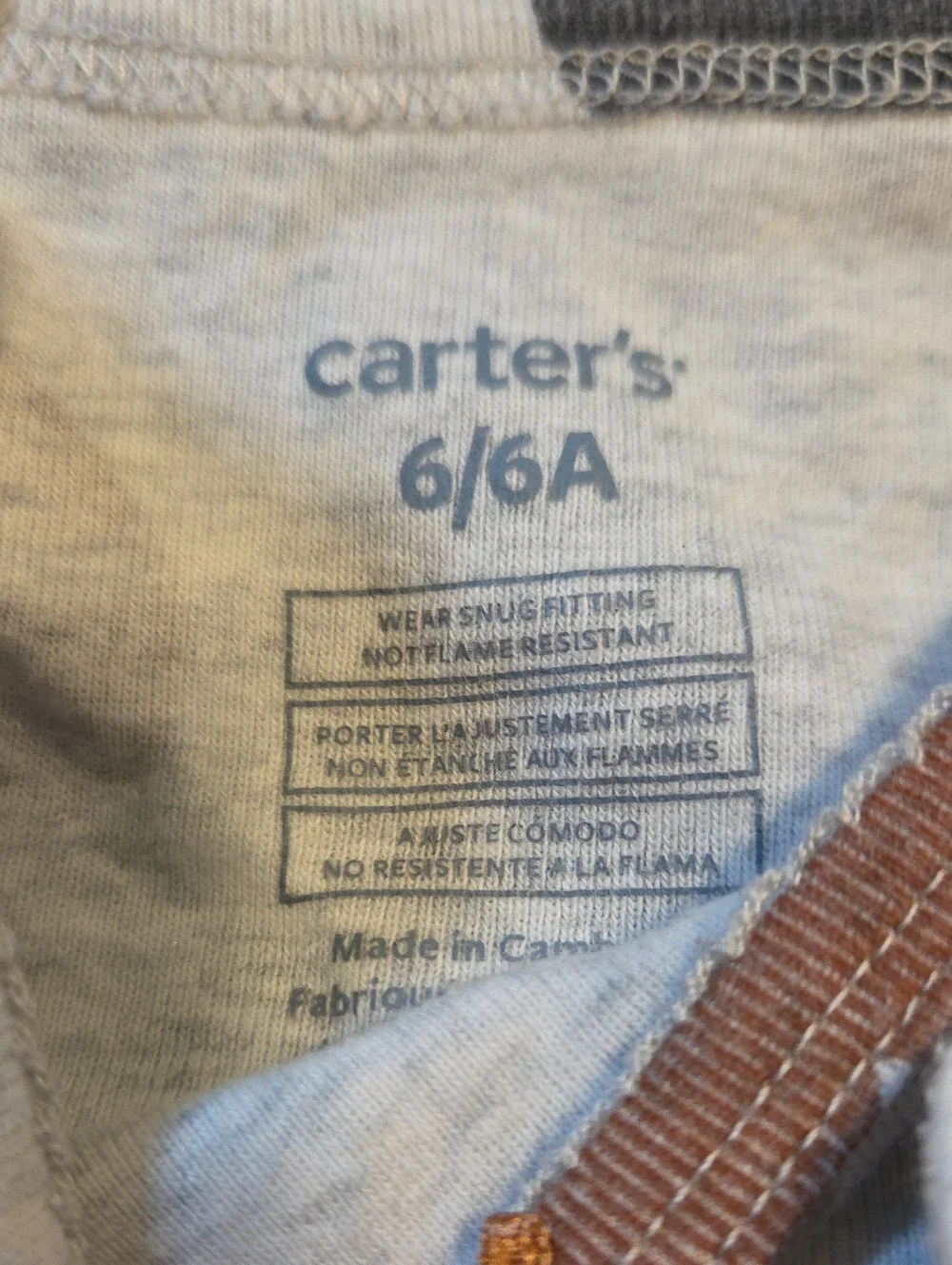 Carters Heart-Print Pajama Set - Gray with Brown & Black Hearts